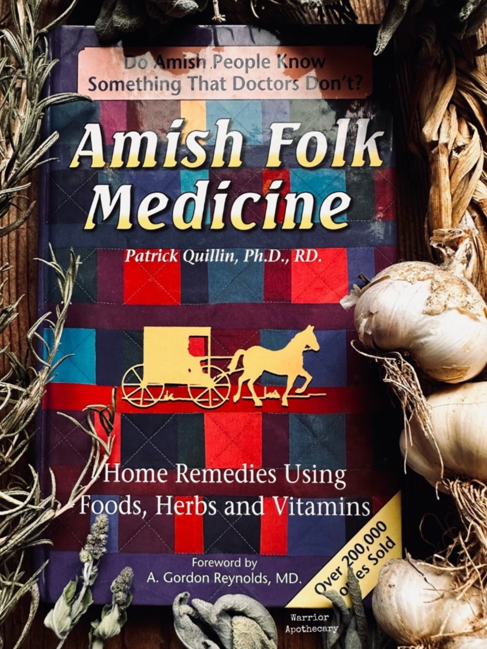 Amish Folk Medicine Hardcover Vintage Herbal Remedies Book